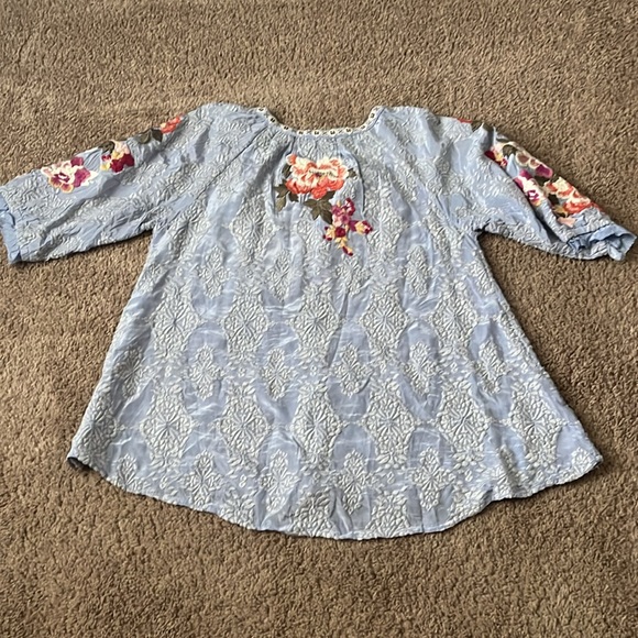 Sundance heavily embroidered size small button-down blouse( ballets melody) - Picture 8 of 10
